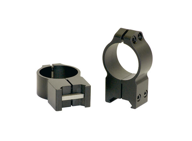 Warne Maxima Ring Fast 30mm Sort/Matte Warne Ringmontasje for Weaver/Picatinny 